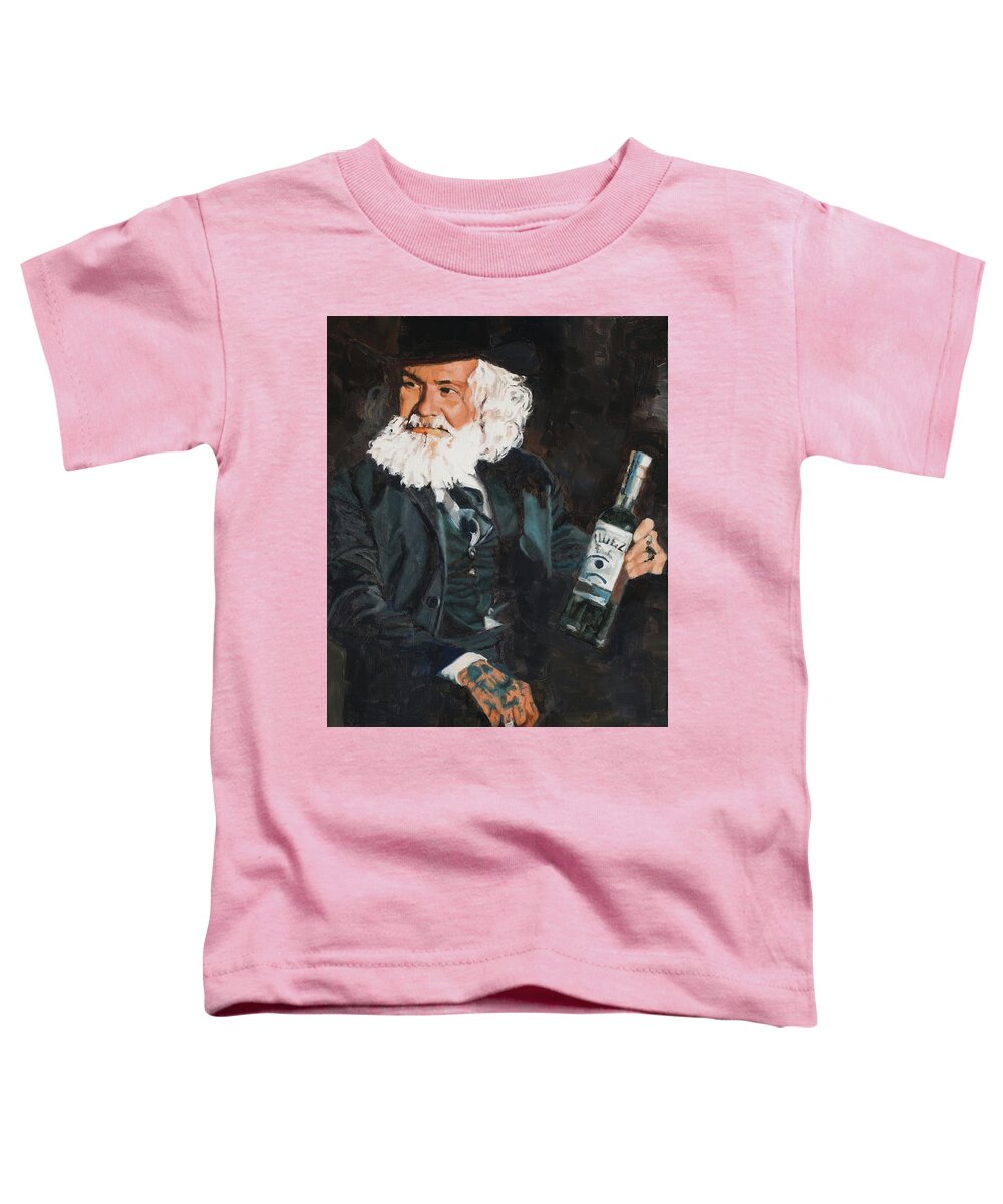 Old Man Toddler T-Shirt featuring the painting Aldez by Tate Hamilton