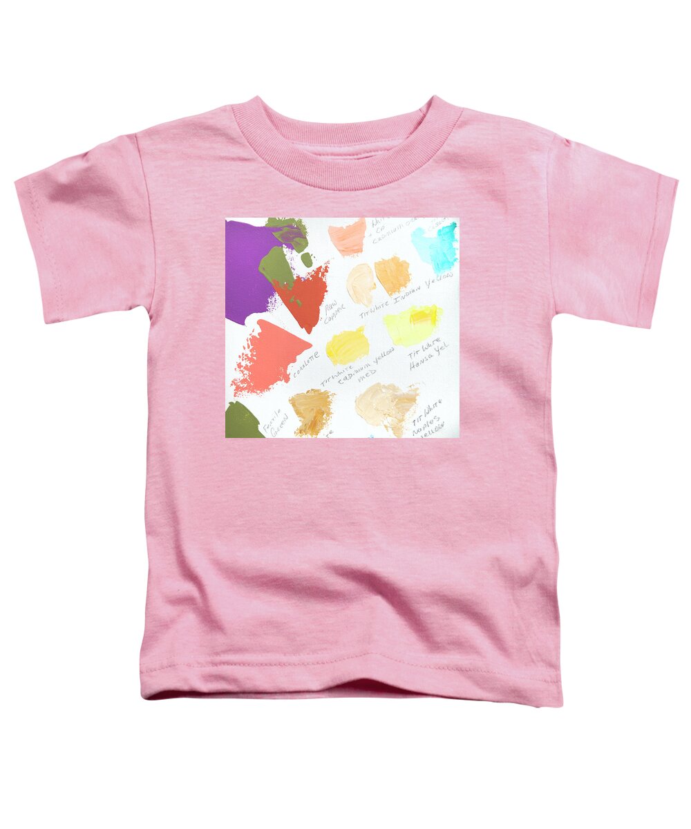 Face Mask Toddler T-Shirt featuring the photograph Artist Paint Splotch by Theresa Tahara