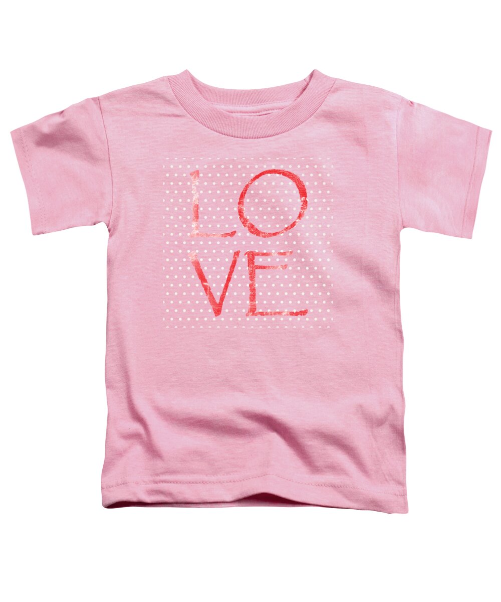 Love Toddler T-Shirt featuring the digital art LOVE Simply by Ramona Matei