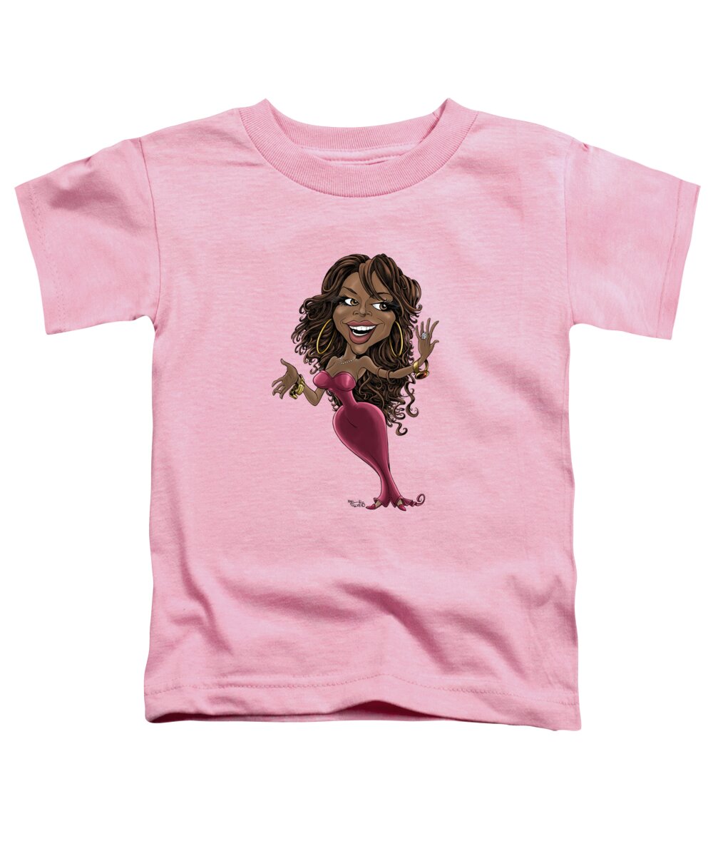 Cartoon Toddler T-Shirt featuring the drawing Beyonce, 2014 by Mike Scott