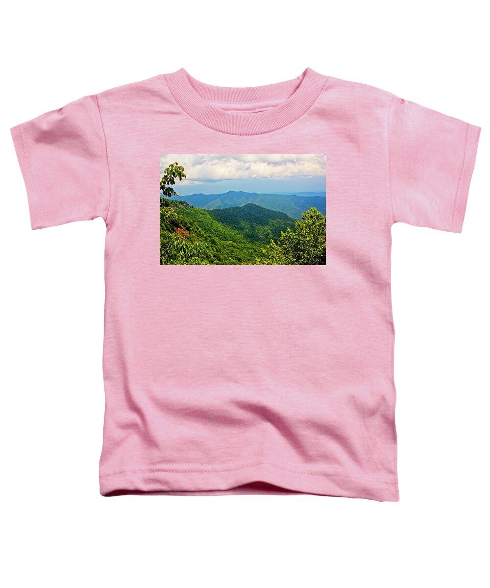 Landscape Toddler T-Shirt featuring the photograph Blue Ridge Parkway View by Allen Nice-Webb