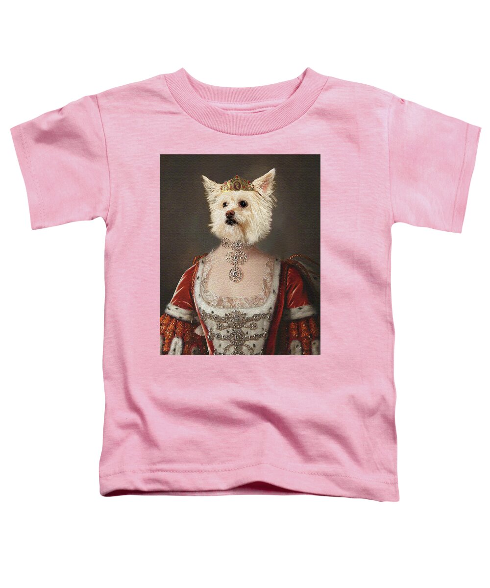 . Toddler T-Shirt featuring the photograph Cassie the Queen by Rebecca Cozart
