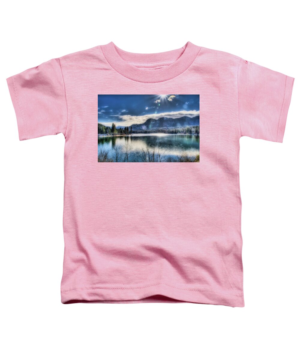 River Toddler T-Shirt featuring the photograph Cold Day on the Pend Oreille by Dan Eskelson
