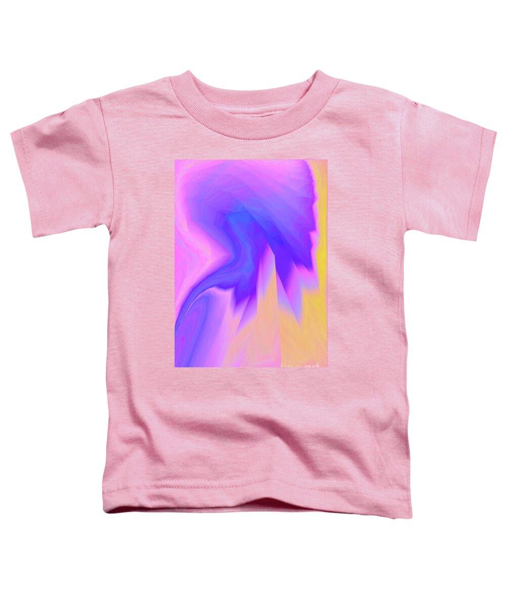 Textured Irredentist Glowing Toddler T-Shirt featuring the digital art Crystilia by Glenn Hernandez