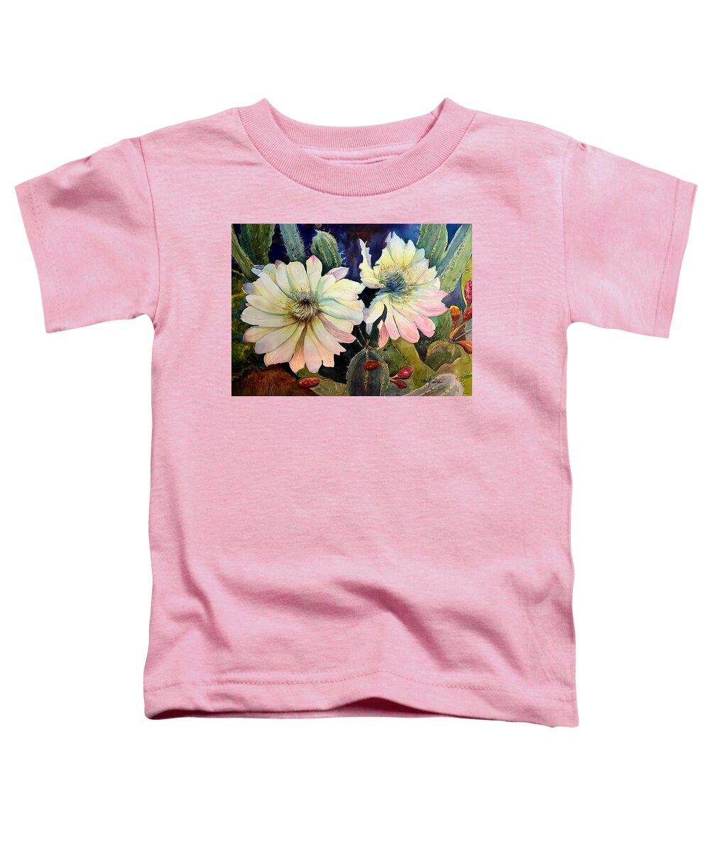 Flower Toddler T-Shirt featuring the painting Desert Child by Cheryl Prather