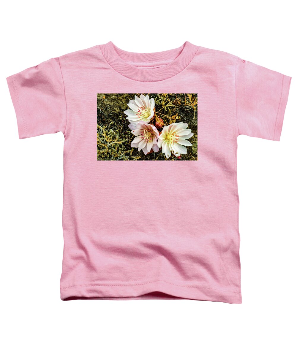 Flower Toddler T-Shirt featuring the photograph Desert Rose by Leslie Struxness