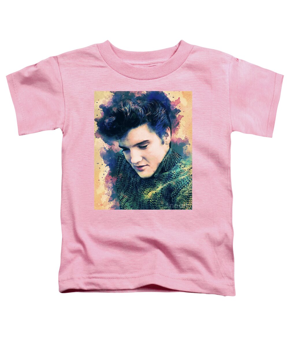 Elvis Toddler T-Shirt featuring the photograph Elvis The King by Franchi Torres