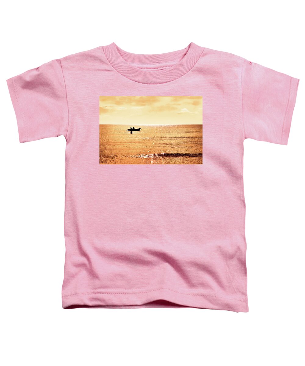 Ocean Toddler T-Shirt featuring the photograph Endless Sea by Laura Fasulo