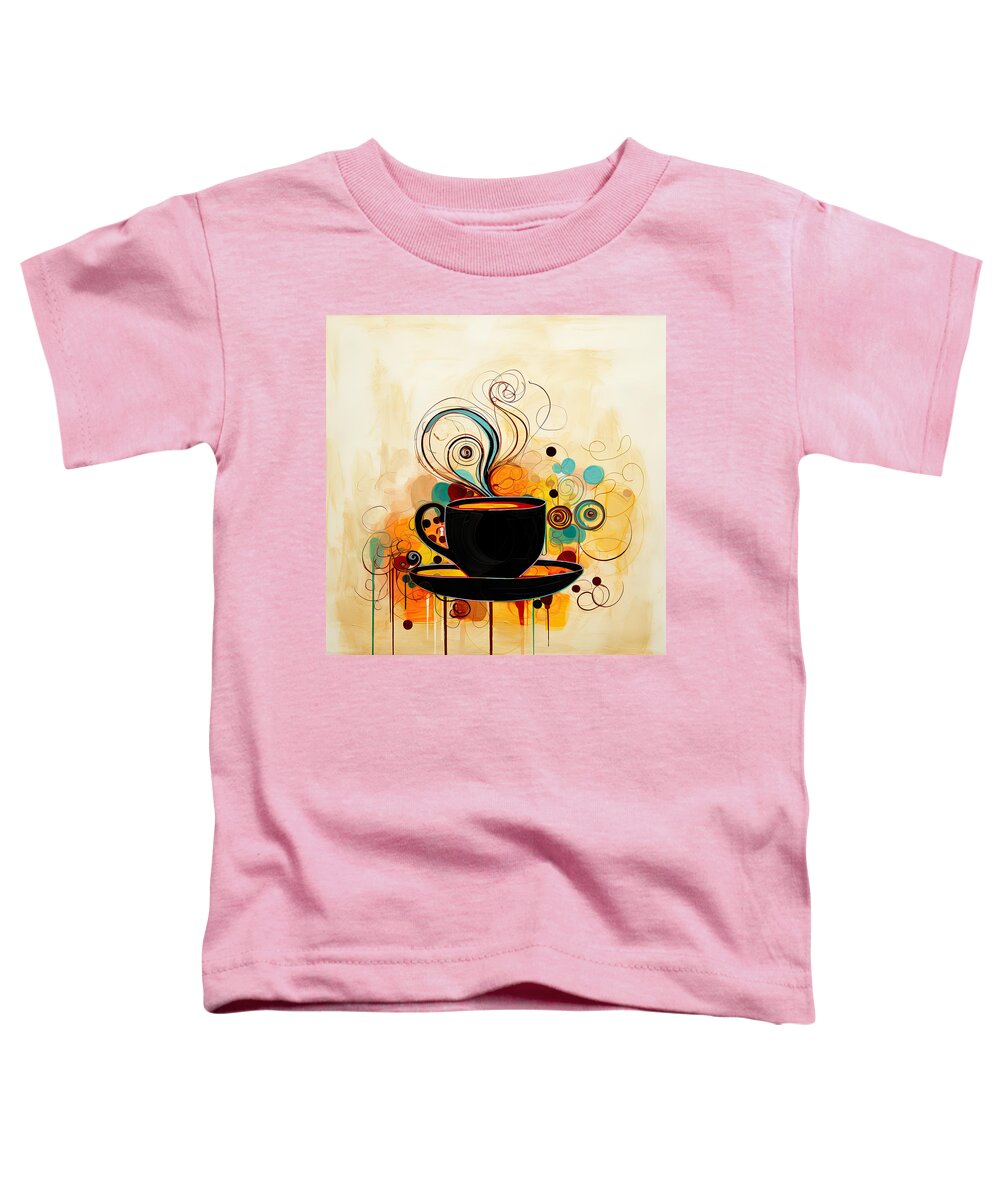  Toddler T-Shirt featuring the digital art Espresso Passion by Lourry Legarde