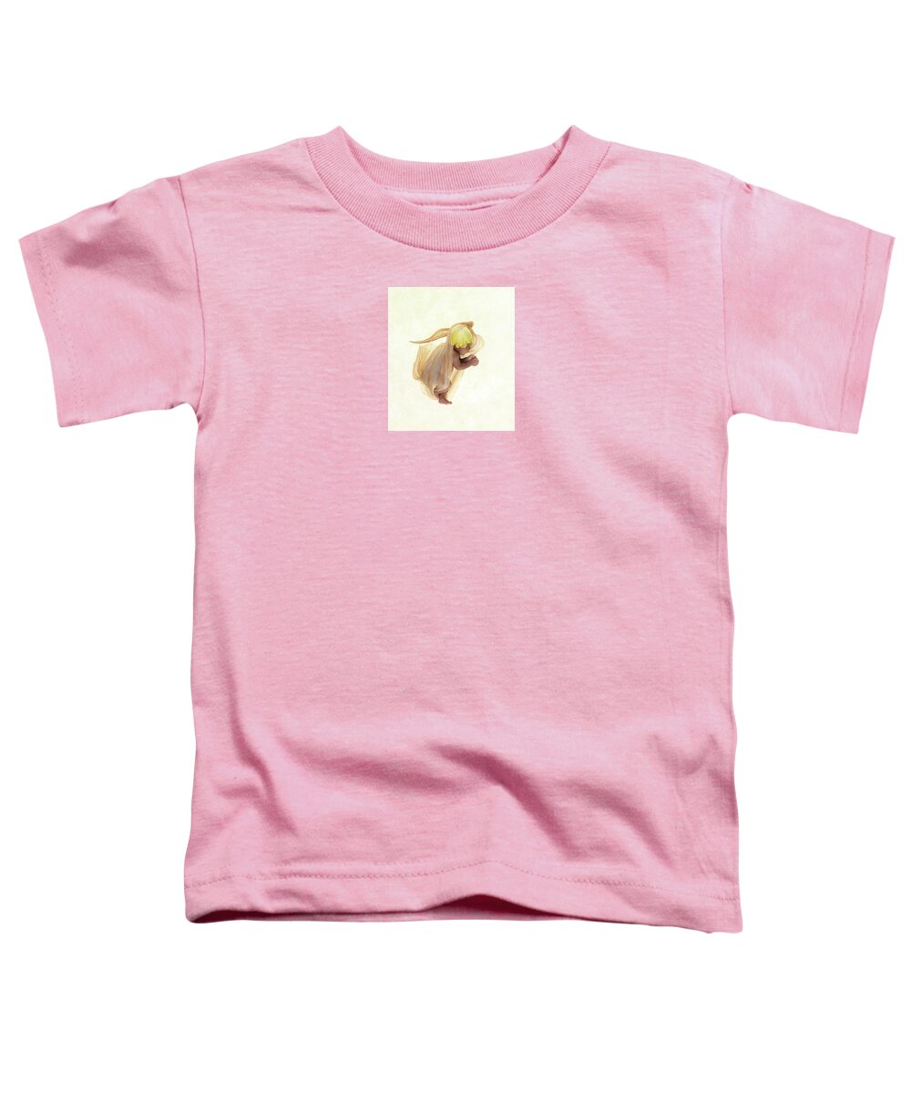 Daffodil Toddler T-Shirt featuring the photograph Esther as a Daffodil Bud by Anne Geddes