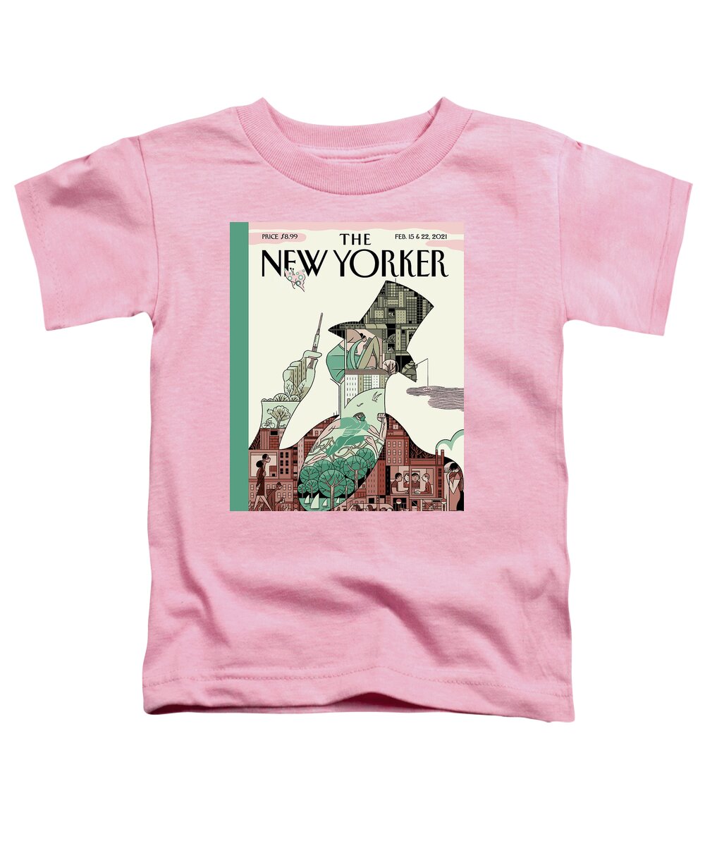 Pandemic Toddler T-Shirt featuring the painting Eustace Tilley at Ninety-six by Sergio Garcia Sanchez