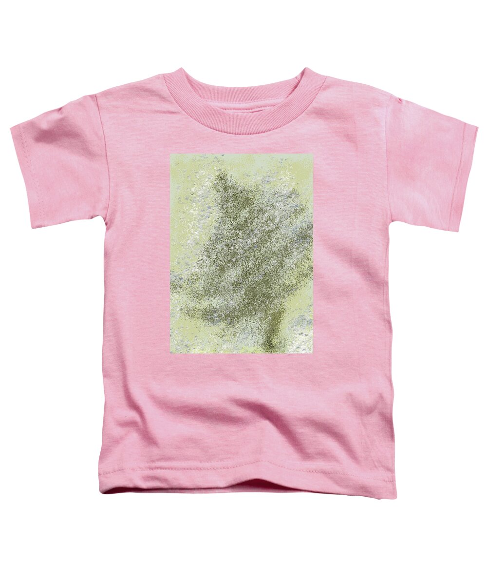 Tree Toddler T-Shirt featuring the digital art Evergreen with snow by Bentley Davis