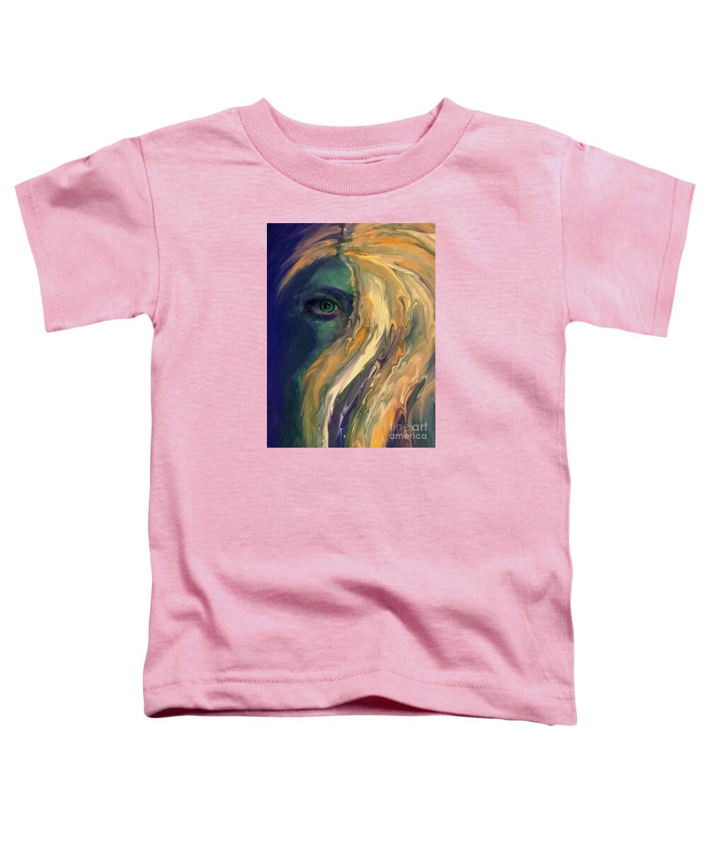 Eye Toddler T-Shirt featuring the painting Eye See You by Shelley Myers