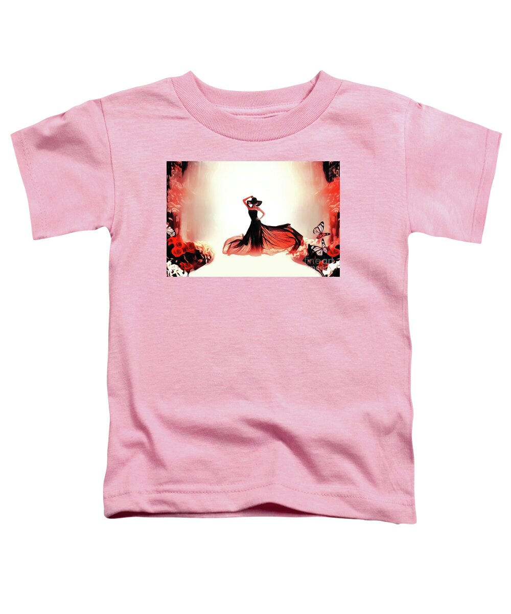 Woman Toddler T-Shirt featuring the digital art Fabulous Fashion by Eddie Eastwood