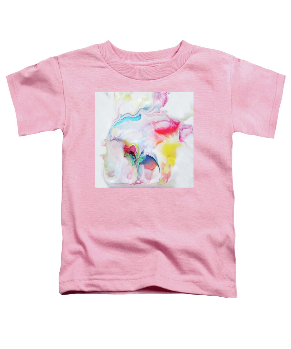 Small Bright Colors Abstract Nature Toddler T-Shirt featuring the painting Find A Way by Deborah Erlandson