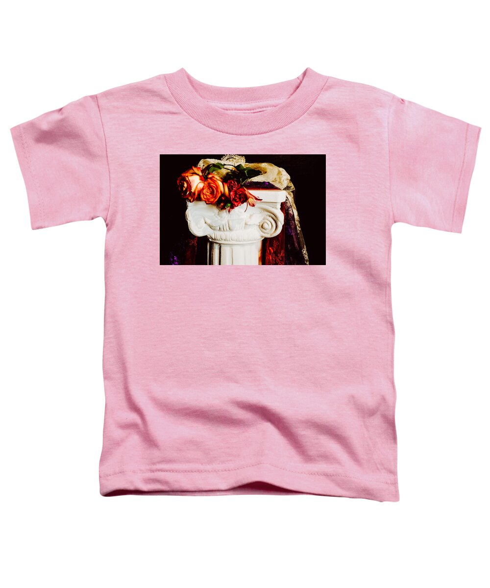 Flowers Toddler T-Shirt featuring the photograph Flowers On A Pedestal by Windshield Photography