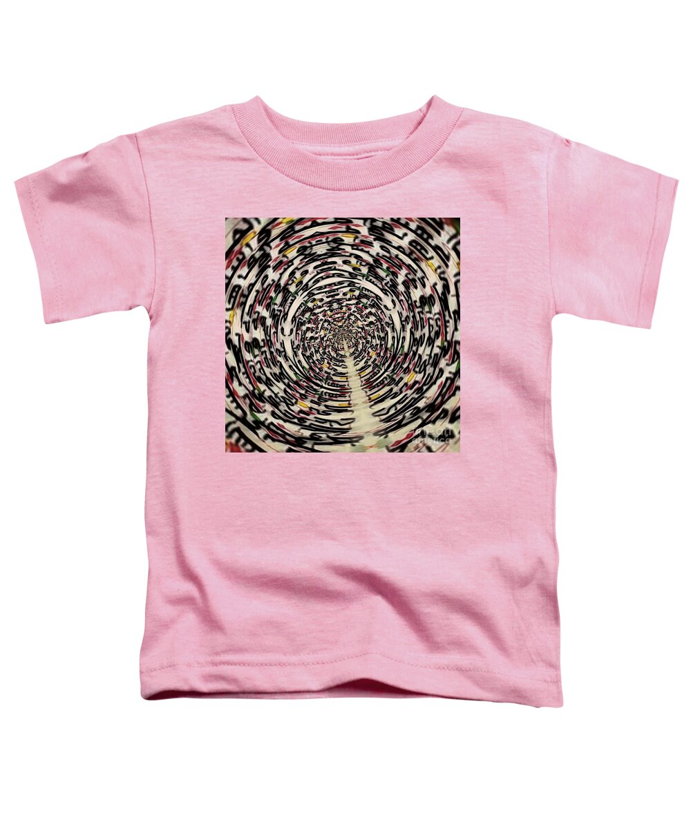 #visual Toddler T-Shirt featuring the mixed media Focus by Fania Simon