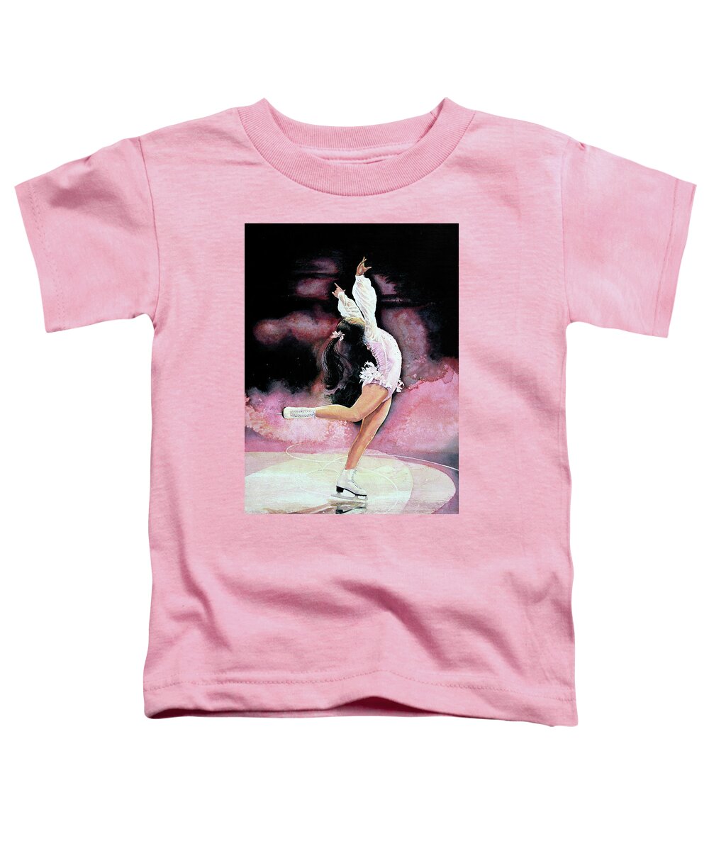 Skating Toddler T-Shirt featuring the painting Free Spirit by Hanne Lore Koehler