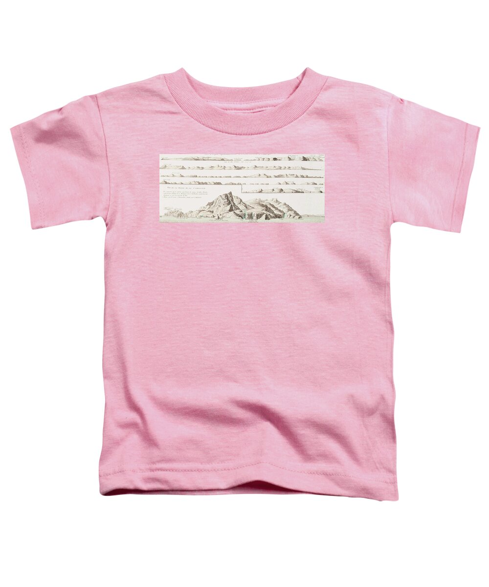 Beach Toddler T-Shirt featuring the painting Geographic and physical considerations on the new discoveries north of the Great Sea by MotionAge Designs