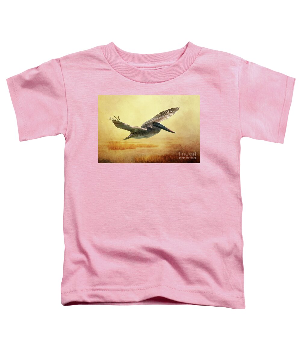 Florida Keys Toddler T-Shirt featuring the photograph Gliding Home by Ed Taylor