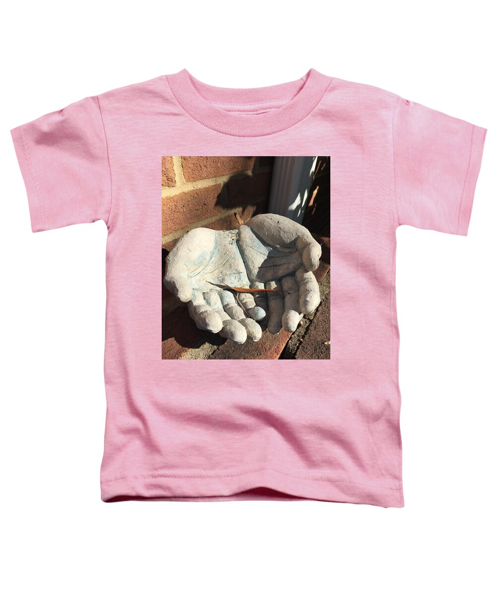 Spiritual Toddler T-Shirt featuring the photograph In His Hands by Matthew Seufer