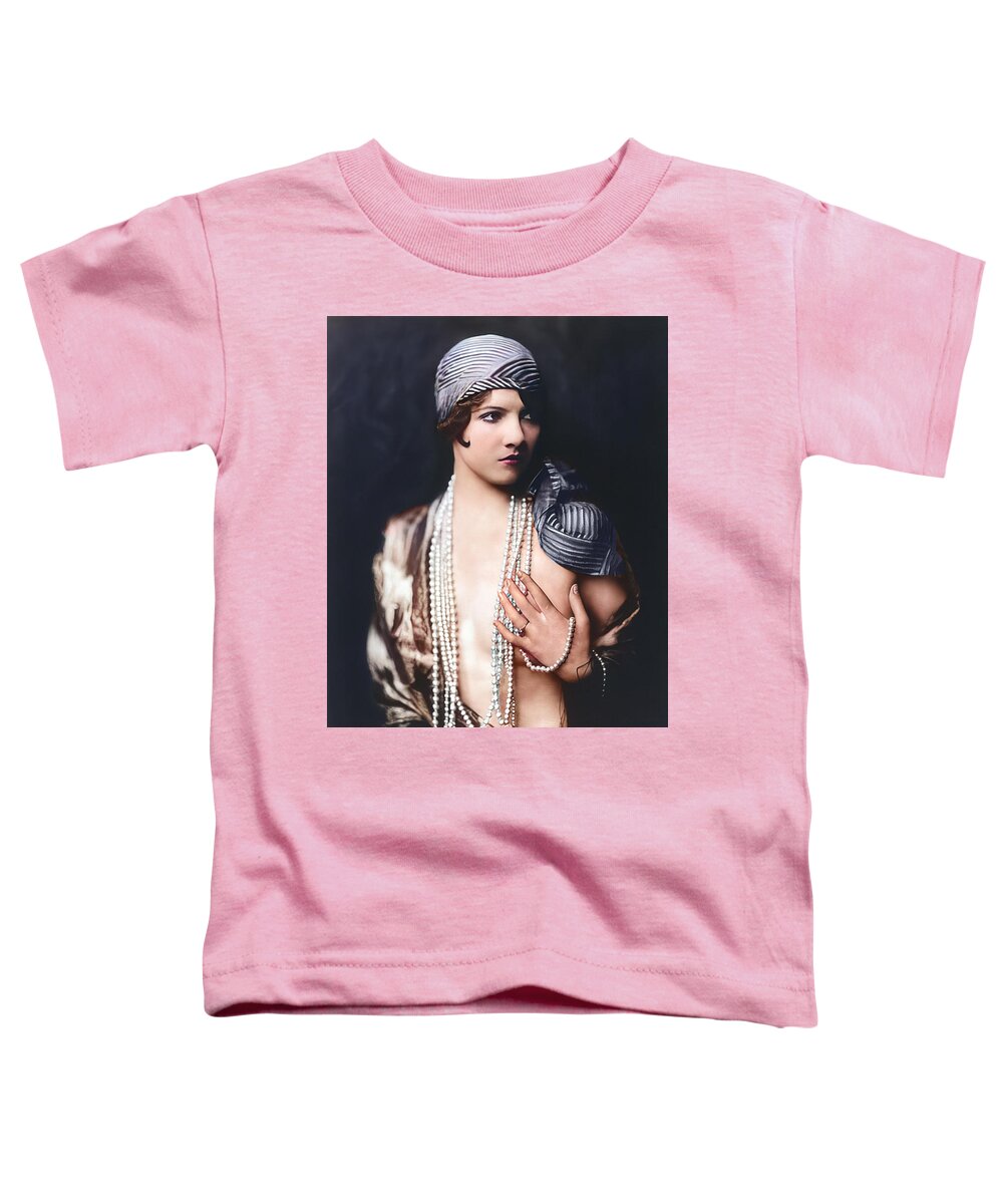 Jean Ackerman Toddler T-Shirt featuring the digital art Jean Ackerman - Ziegfeld Girl by Chuck Staley