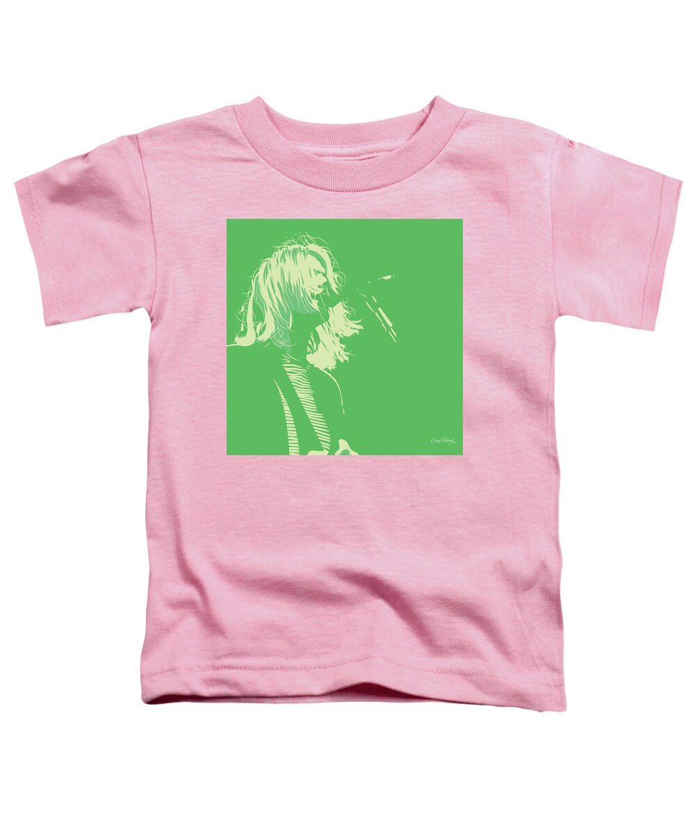 Kurt Cobain Toddler T-Shirt featuring the digital art Kurt Cobain by Kevin Putman