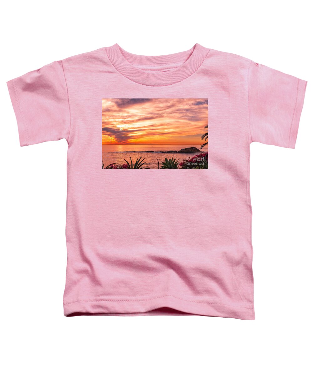  Toddler T-Shirt featuring the photograph Laguna Beach Sunset by Abigail Diane Photography