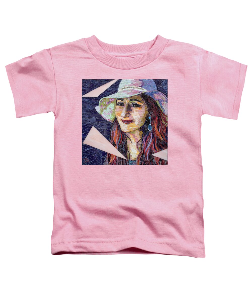 Adriana Toddler T-Shirt featuring the glass art Latta by Adriana Zoon