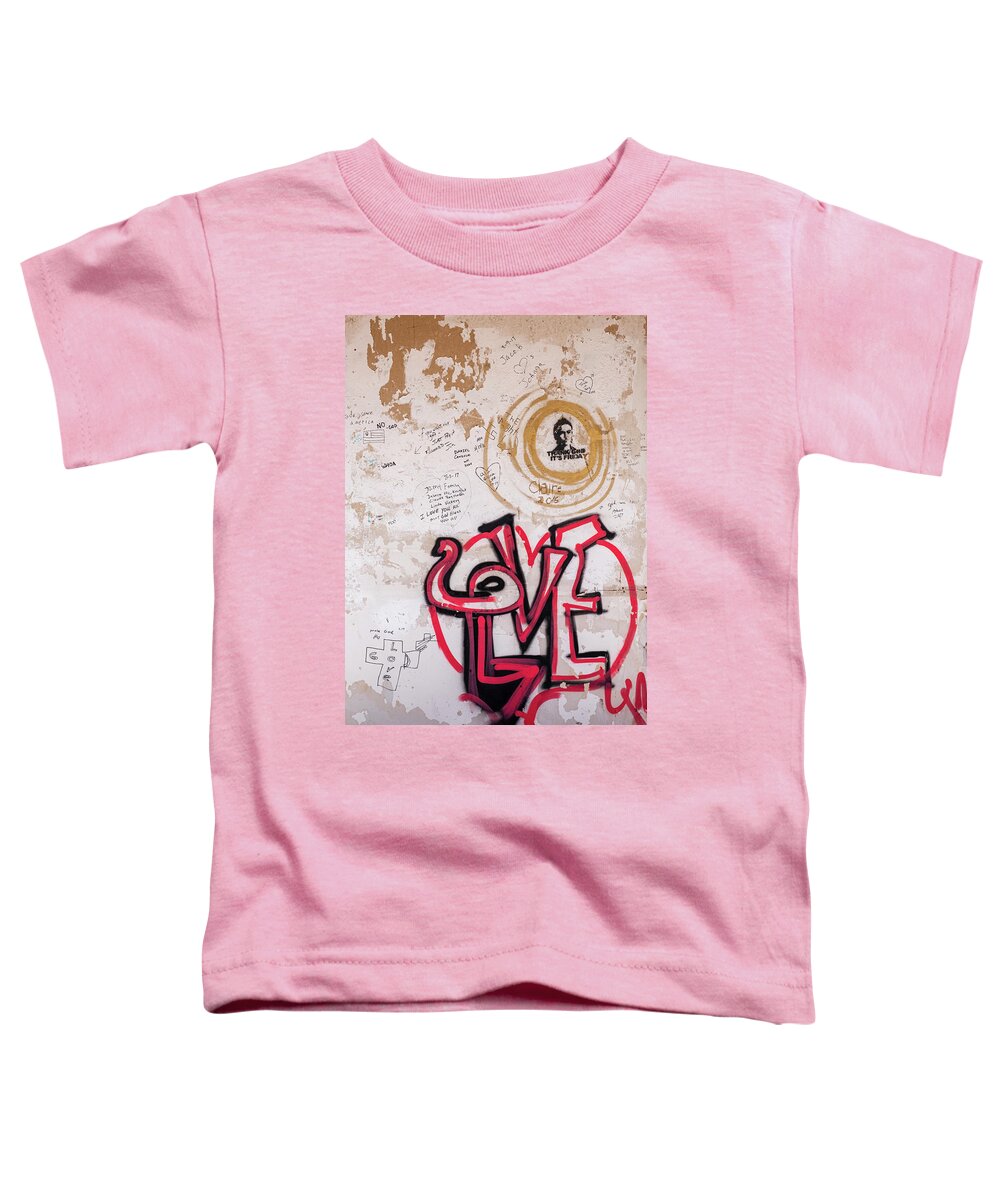 Love Toddler T-Shirt featuring the photograph Love in an Abandoned Church by Mary Lee Dereske