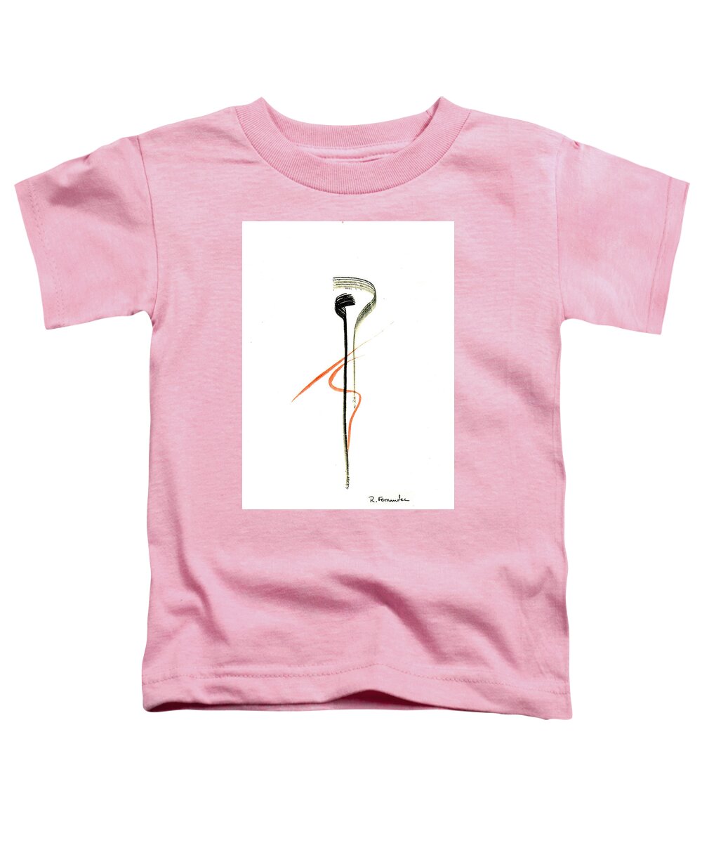 Abstract Toddler T-Shirt featuring the drawing Lovers by Raymond Fernandez