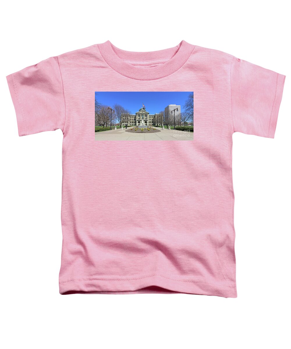 Lucas County Courthouse Toddler T-Shirt featuring the photograph Lucas County Courthouse Toledo Ohio 3909 by Jack Schultz