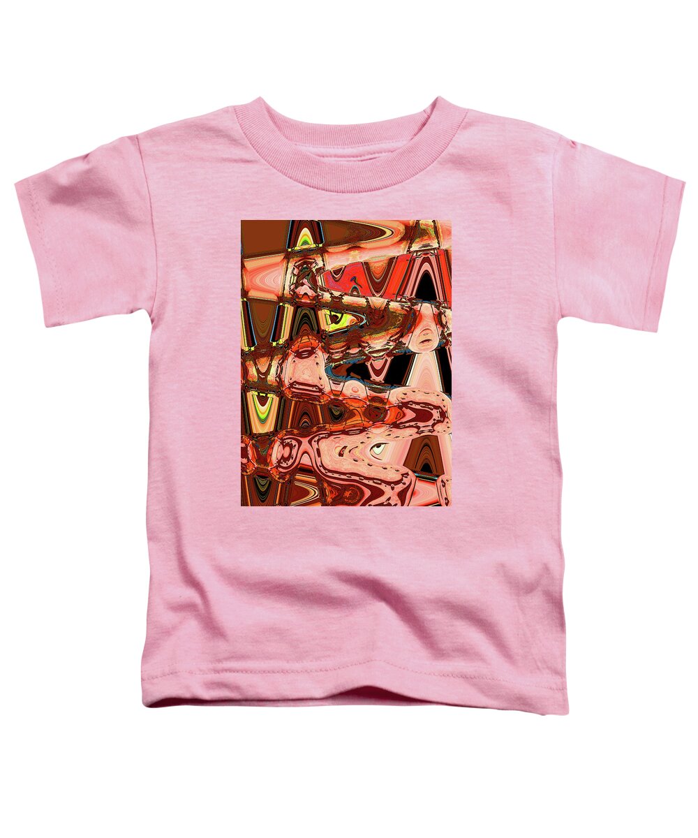 Machinery Abstract #1 Toddler T-Shirt featuring the digital art Machinery Abstract #1 by Tom Janca