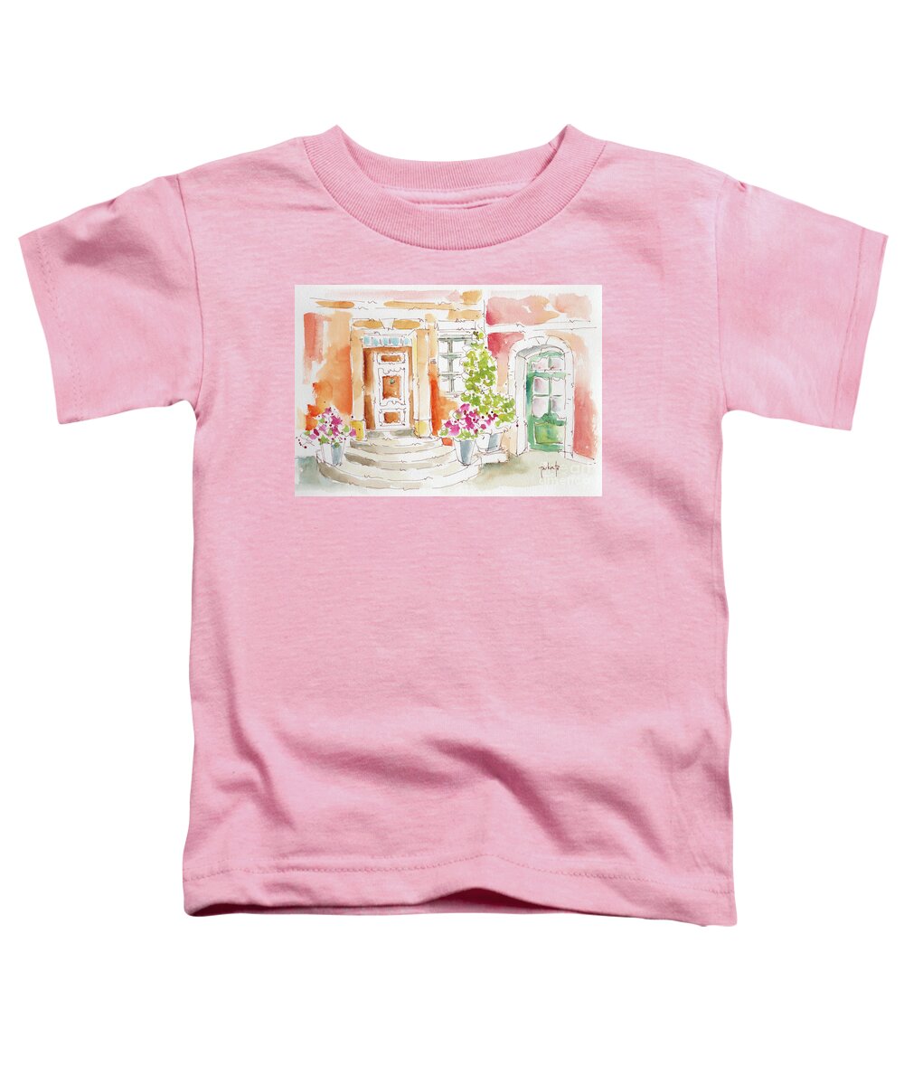 Impressionism Toddler T-Shirt featuring the painting Mairie De Roussillon by Pat Katz
