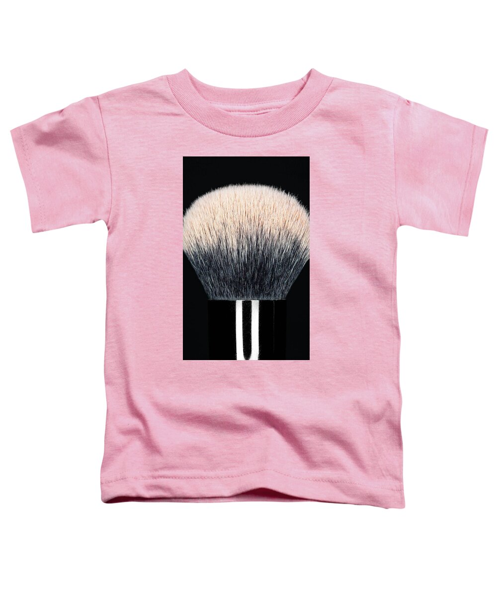 Brush Toddler T-Shirt featuring the photograph Makeup Brush Pink 2 by Amelia Pearn