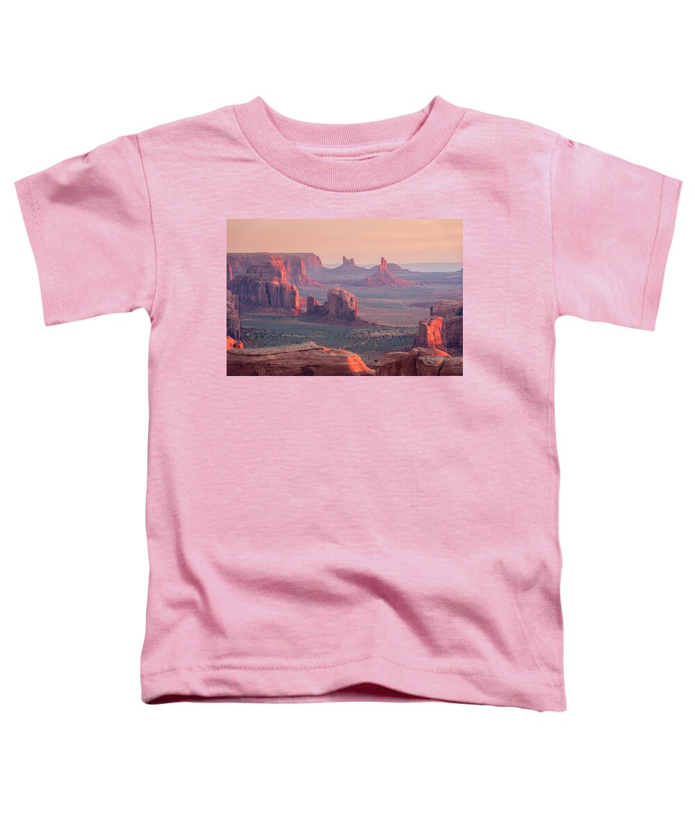 Monument Valley Toddler T-Shirt featuring the photograph Mesas and Buttes by Peter Boehringer