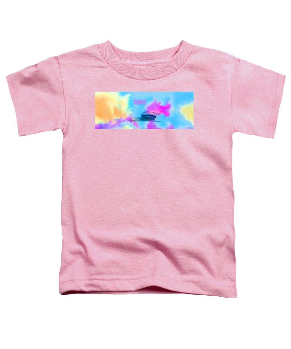 Art Toddler T-Shirt featuring the digital art MiCROCOSMOS Long format by Auranatura Art