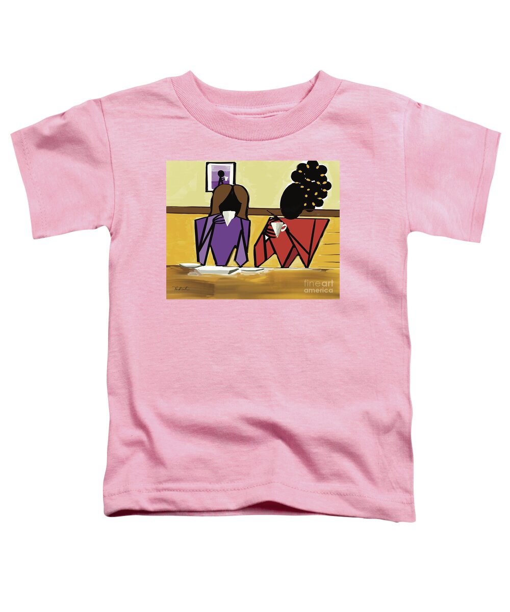 Coffee Toddler T-Shirt featuring the digital art Morning Coffee by D Powell-Smith