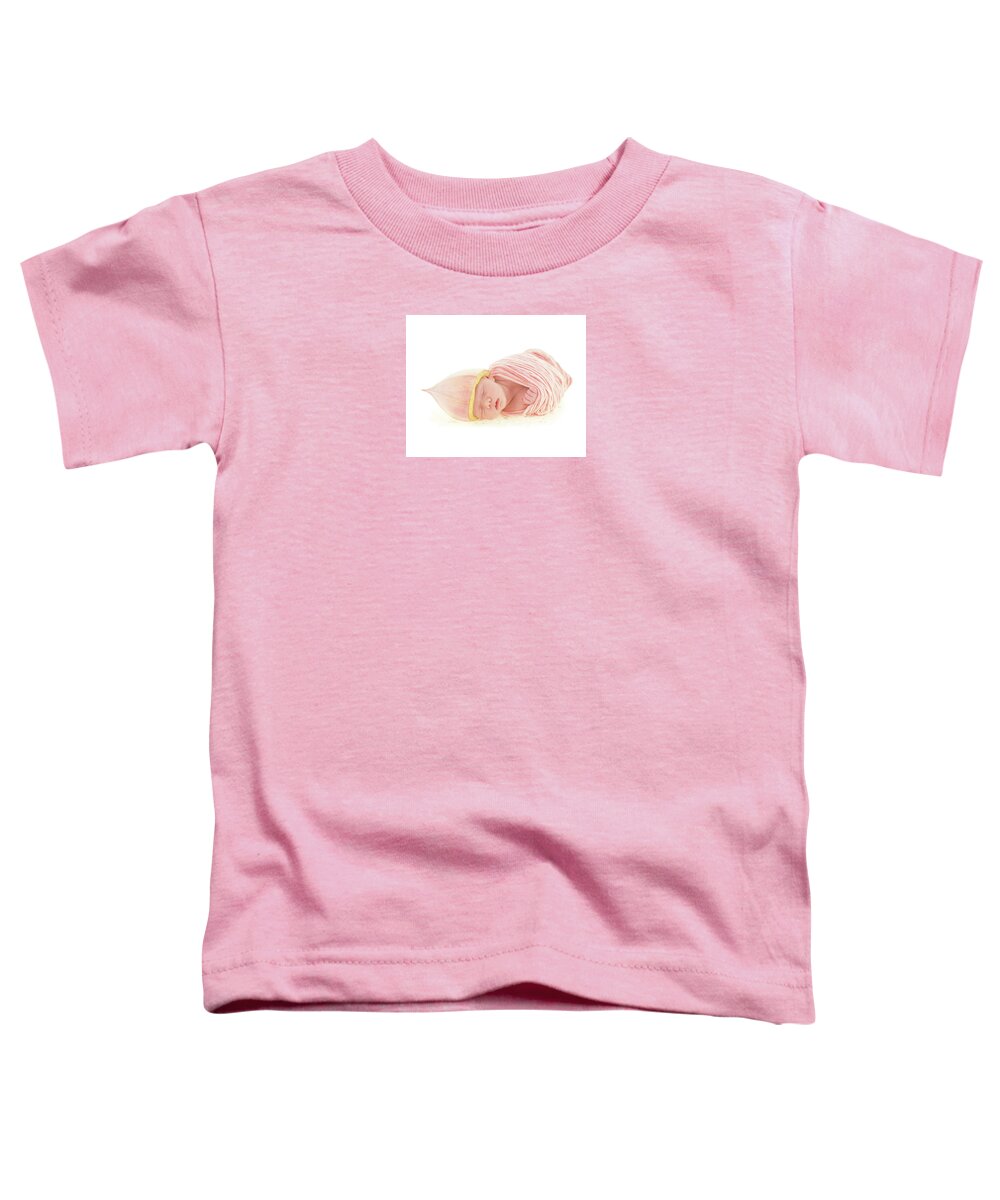 Newborn Toddler T-Shirt featuring the photograph Noah as a Eucalyptus Bud by Anne Geddes