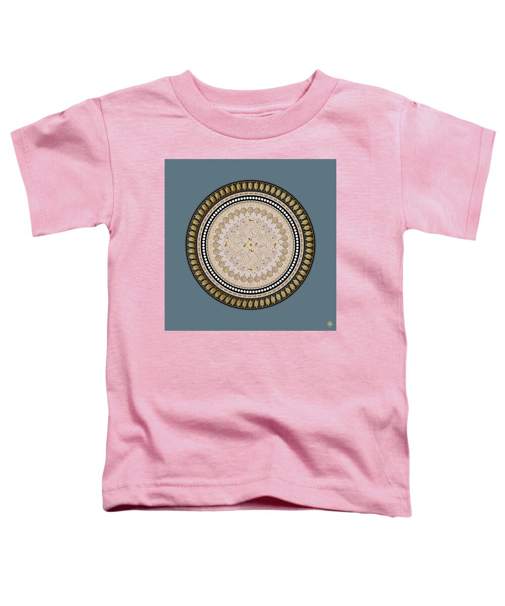 Mandala Toddler T-Shirt featuring the digital art Ornativo Vero Circulus No 4202 by Alan Bennington