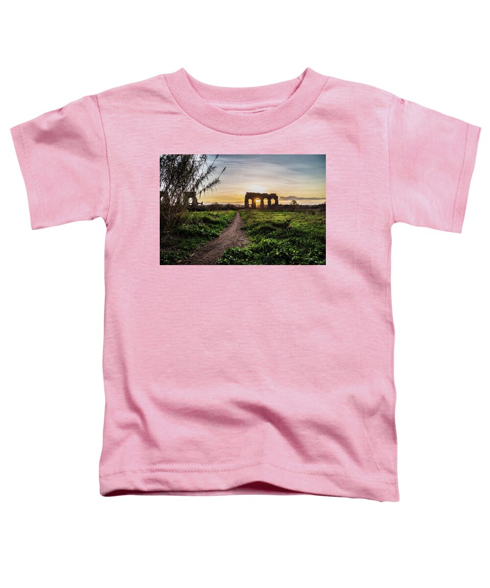 Parco Degli Acquedotti Toddler T-Shirt featuring the photograph Parco degli Acquedotti in Rome, Italy by Fabiano Di Paolo