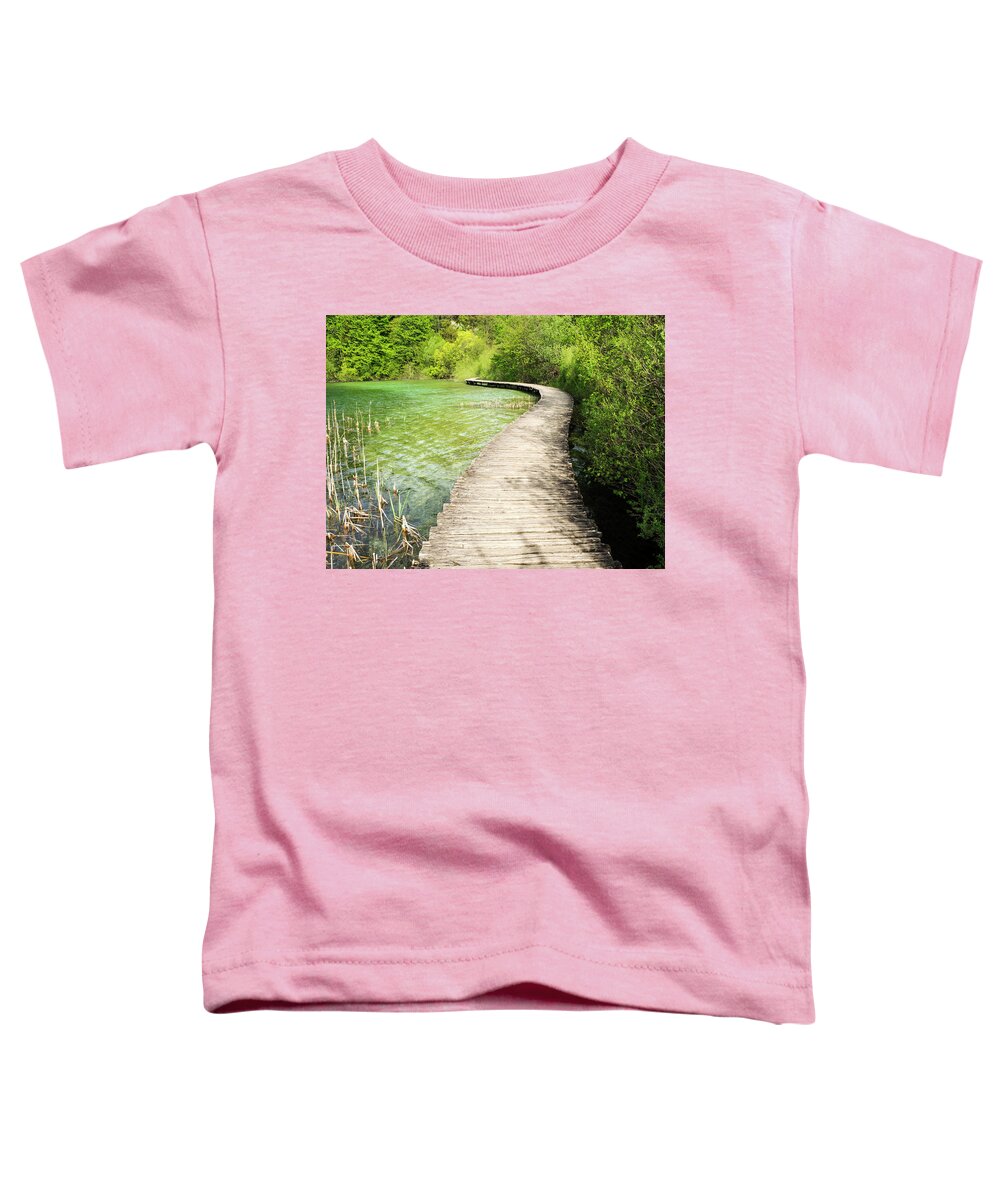 Attraction Toddler T-Shirt featuring the photograph Pathway to Waterfalls 1 by Eggers Photography