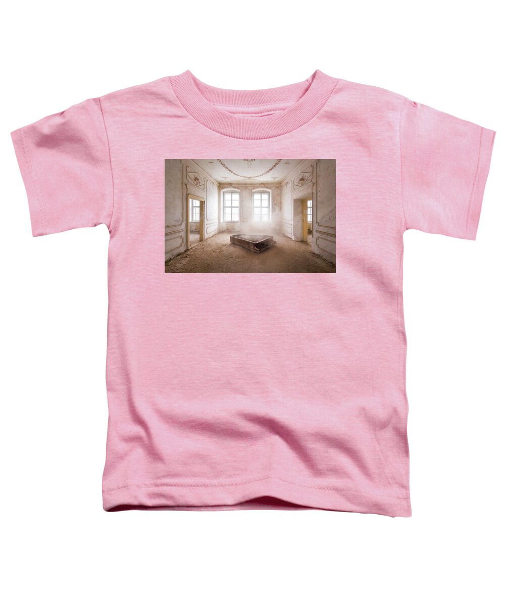 Abandoned Toddler T-Shirt featuring the photograph Piano in the Dust by Roman Robroek
