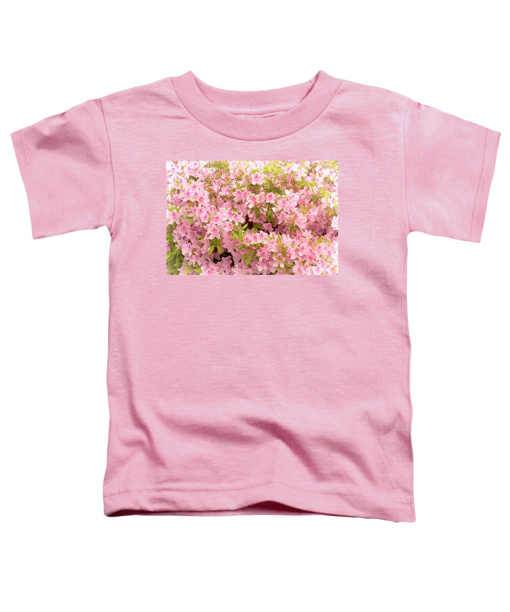 Pink Toddler T-Shirt featuring the photograph Pink Azaleas of Alabama by James C Richardson