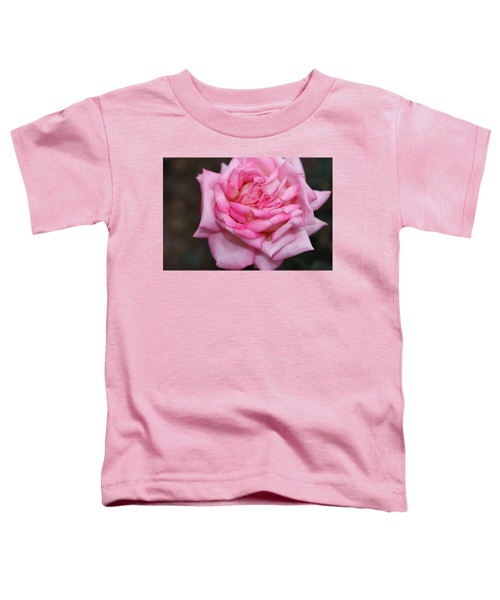 Rose Toddler T-Shirt featuring the photograph Pink Layers by Mingming Jiang