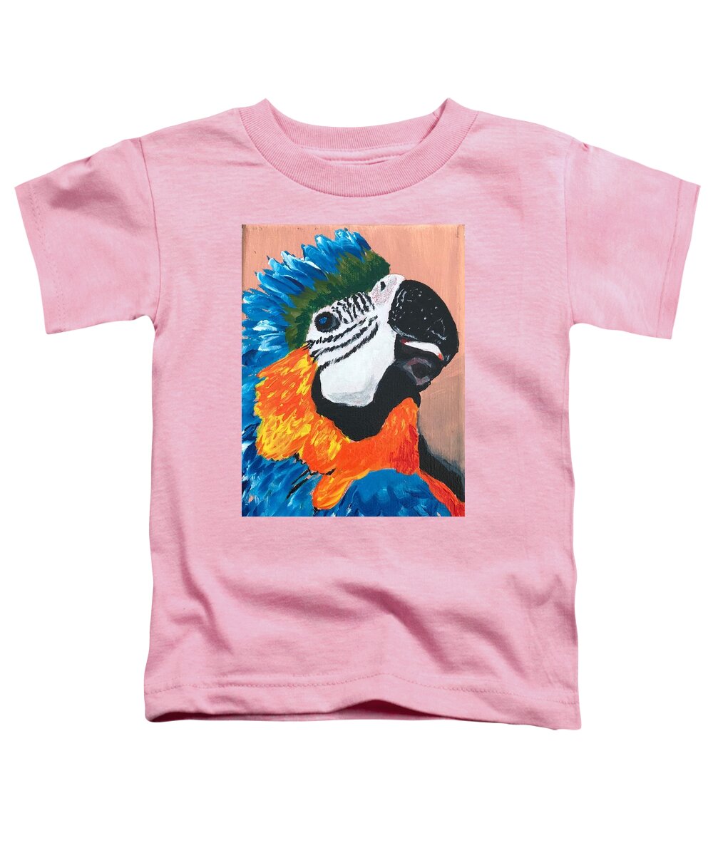 Pets Toddler T-Shirt featuring the painting Pretty Polly by Kathie Camara