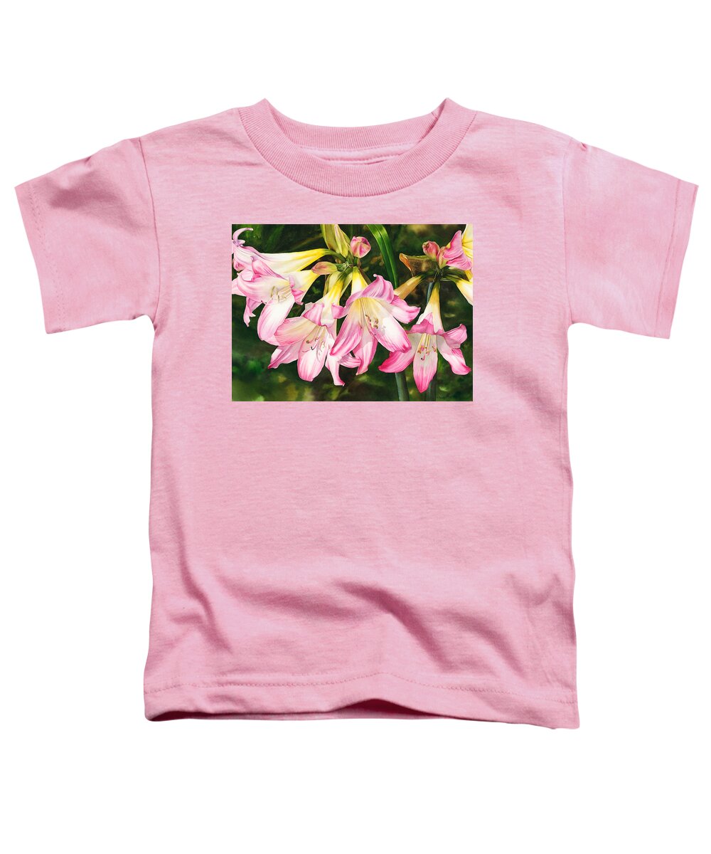 Flower Toddler T-Shirt featuring the painting Rhythm of Nature by Espero Art