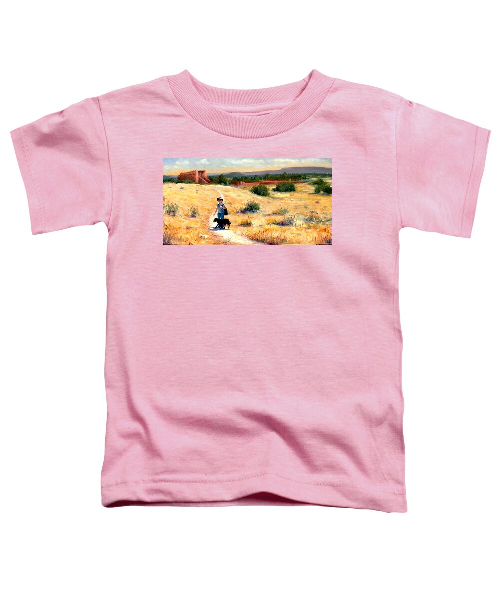 Realism Toddler T-Shirt featuring the painting Ruins Near Pecos #1 by Donelli DiMaria
