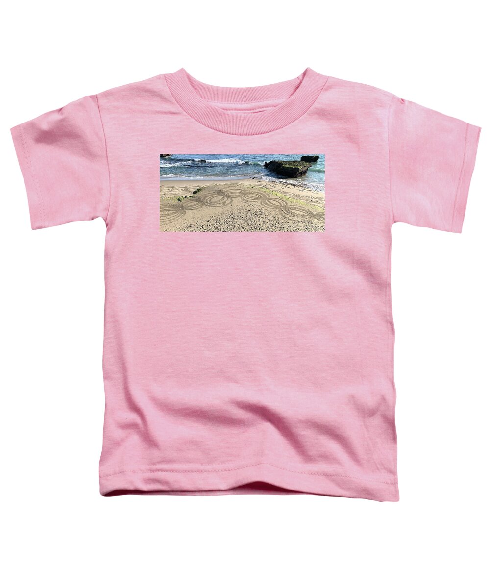 Sand Drawings Toddler T-Shirt featuring the photograph Sand Drawings by Jennifer Kane Webb