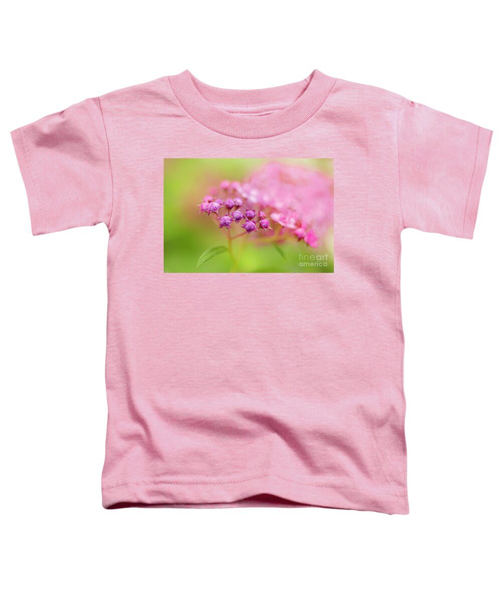 Summer Flowers Toddler T-Shirt featuring the photograph Soft Colors of a Flower Bud by Sandra J's